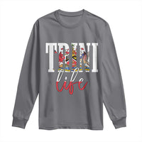 Trini Life Long Sleeve Shirt Trinidad and Tobago Flag Caribbean Souvenir - Wonder Print Shop
