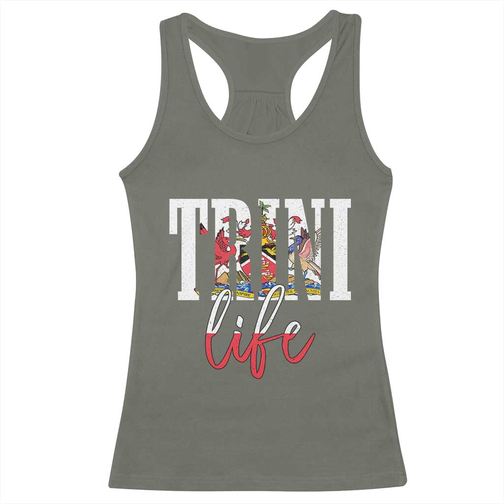 Trini Life Racerback Tank Top Trinidad and Tobago Flag Caribbean Souvenir - Wonder Print Shop