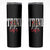 Trini Life Skinny Tumbler Trinidad and Tobago Flag Caribbean Souvenir - Wonder Print Shop