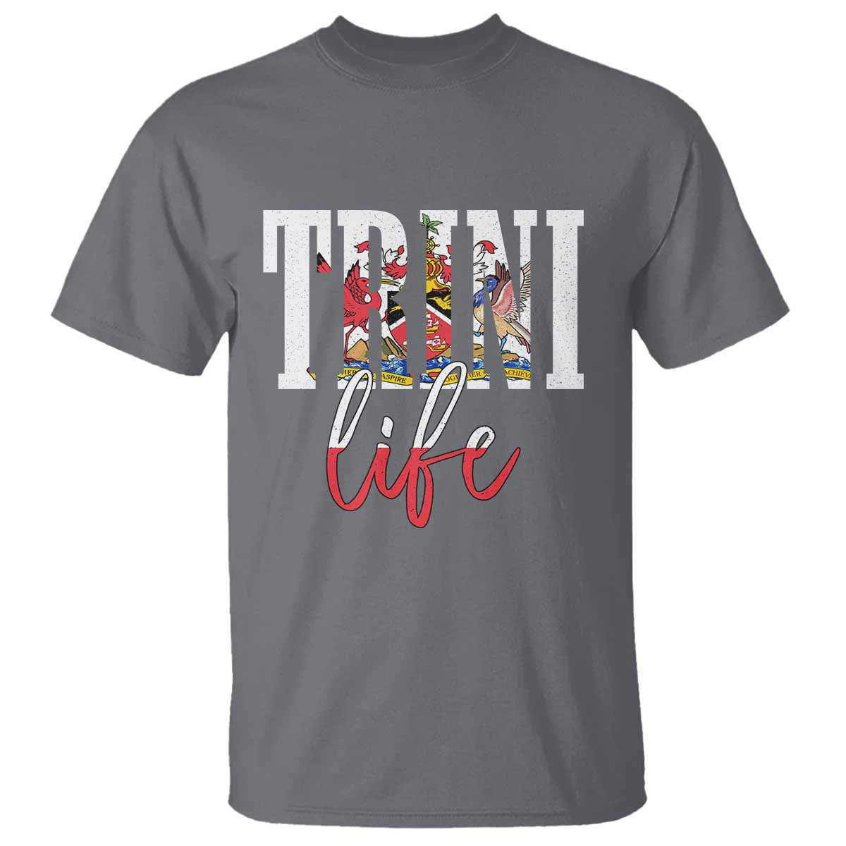 Trini Life T Shirt Trinidad and Tobago Flag Caribbean Souvenir - Wonder Print Shop