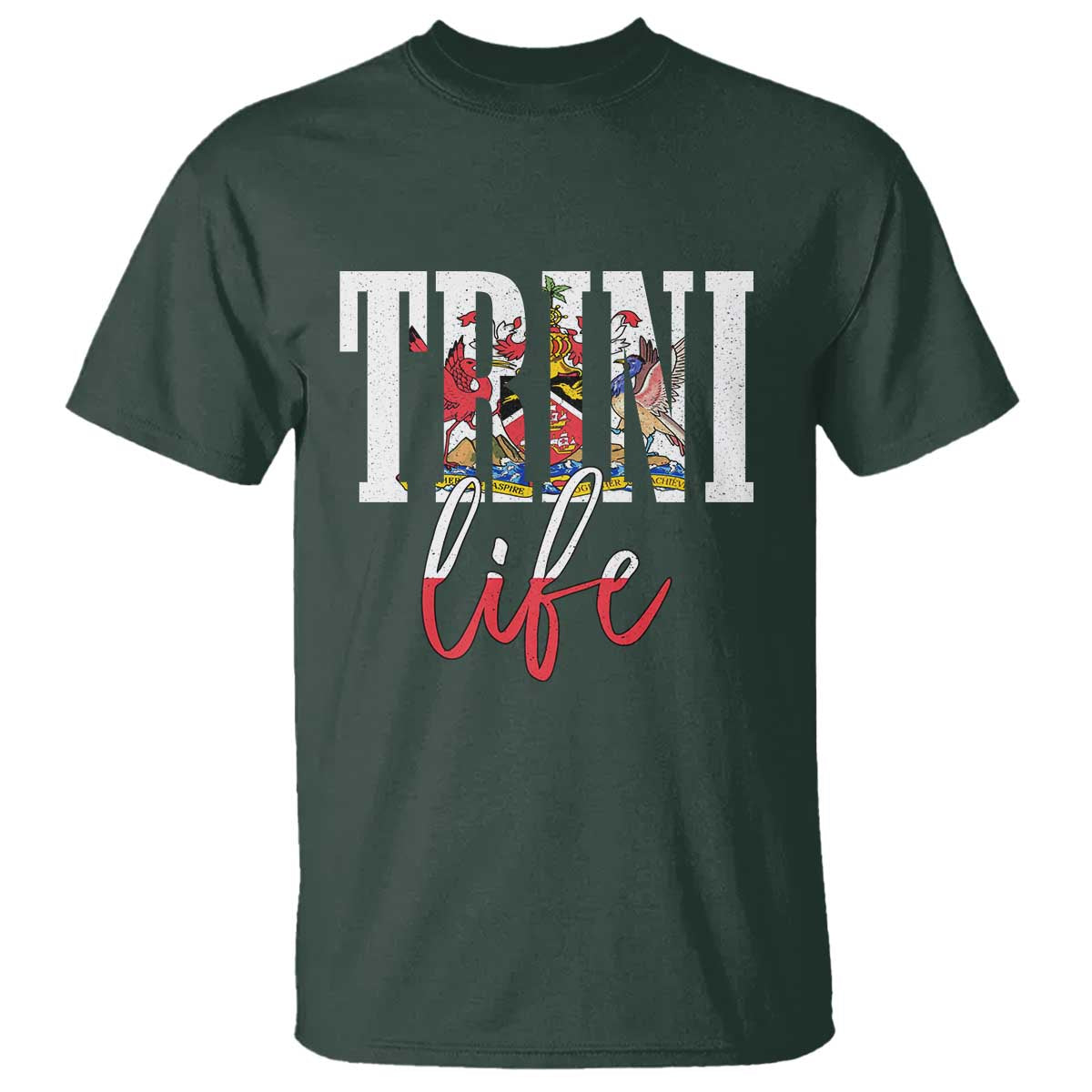 Trini Life T Shirt Trinidad and Tobago Flag Caribbean Souvenir - Wonder Print Shop
