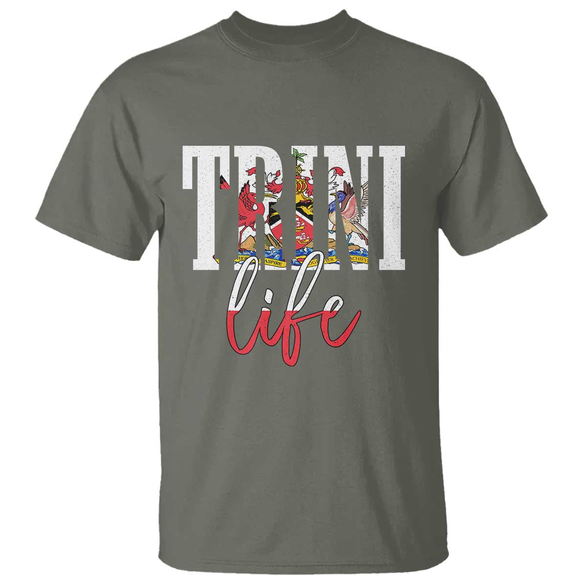 Trini Life T Shirt Trinidad and Tobago Flag Caribbean Souvenir - Wonder Print Shop