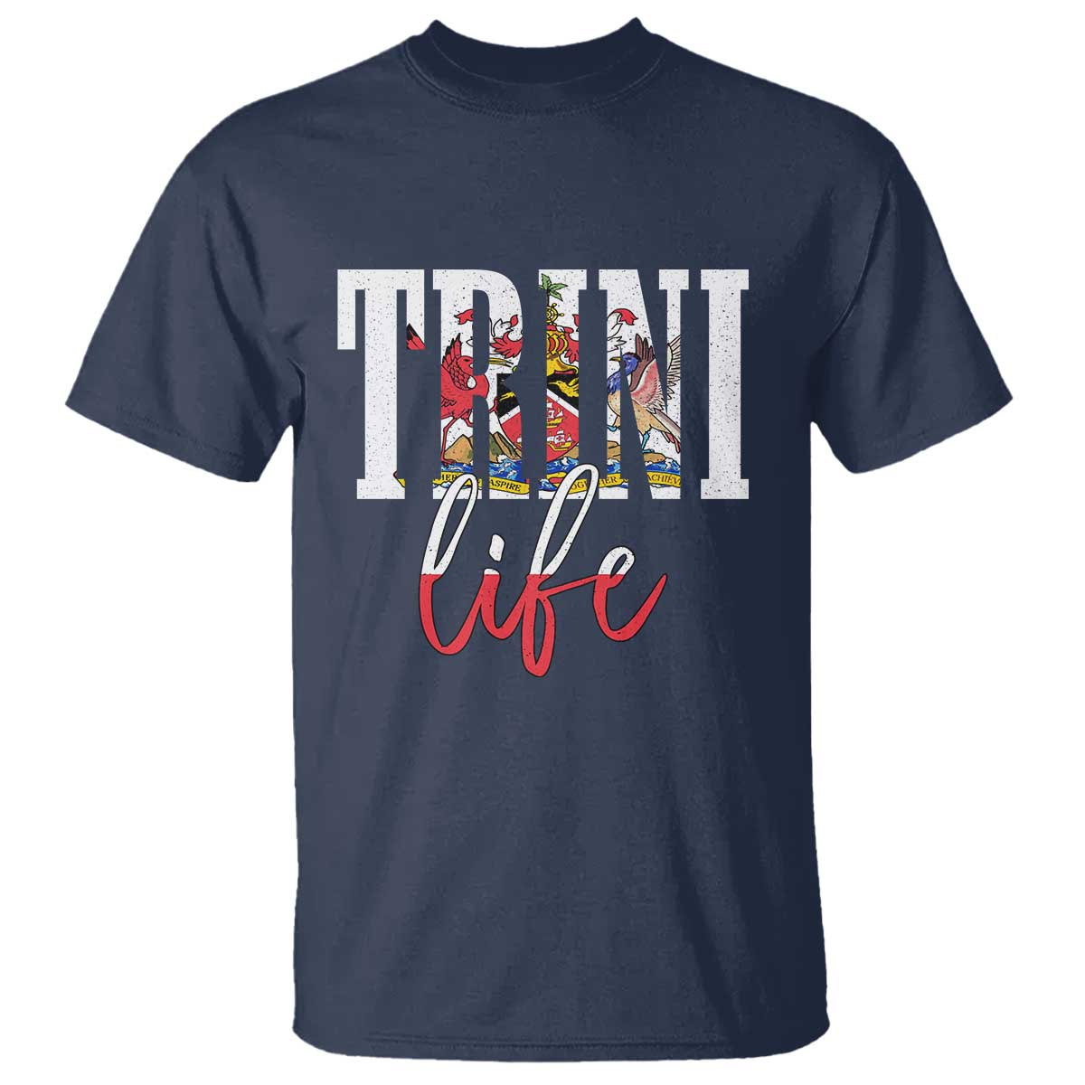 Trini Life T Shirt Trinidad and Tobago Flag Caribbean Souvenir - Wonder Print Shop