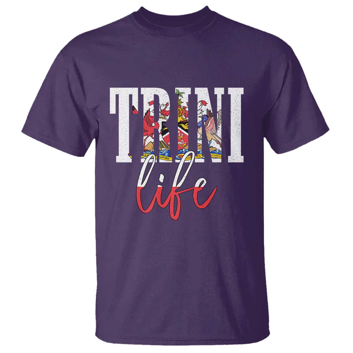 Trini Life T Shirt Trinidad and Tobago Flag Caribbean Souvenir - Wonder Print Shop