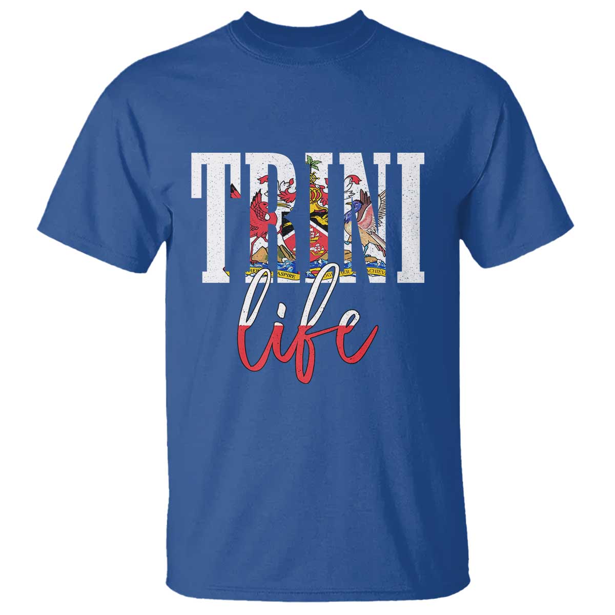 Trini Life T Shirt Trinidad and Tobago Flag Caribbean Souvenir - Wonder Print Shop