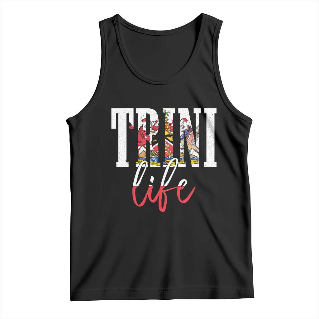 Trini Life Tank Top Trinidad and Tobago Flag Caribbean Souvenir - Wonder Print Shop