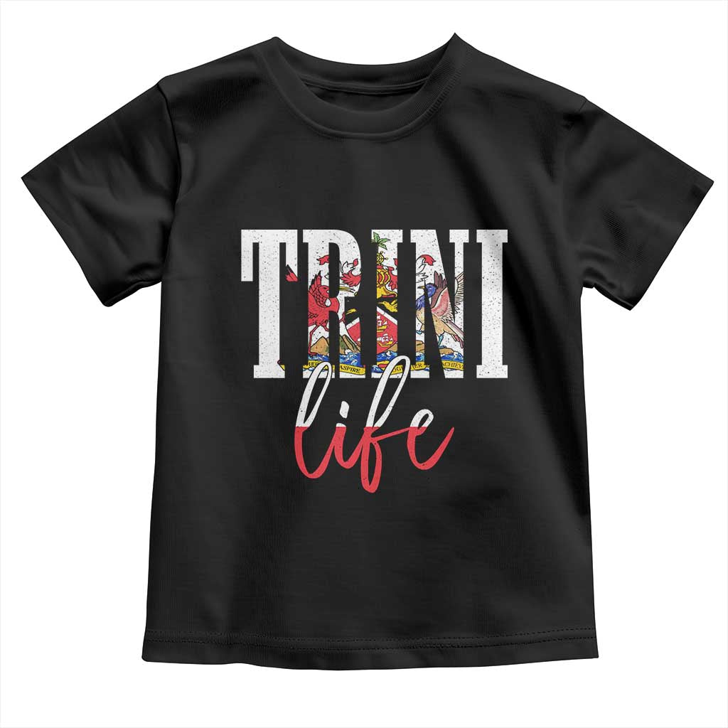 Trini Life Toddler T Shirt Trinidad and Tobago Flag Caribbean Souvenir - Wonder Print Shop