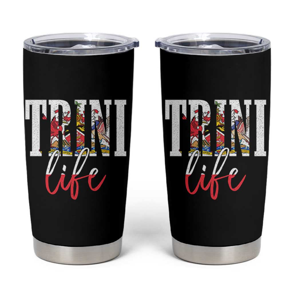 Trini Life Tumbler Cup Trinidad and Tobago Flag Caribbean Souvenir - Wonder Print Shop
