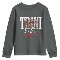 Trini Life Youth Sweatshirt Trinidad and Tobago Flag Caribbean Souvenir - Wonder Print Shop