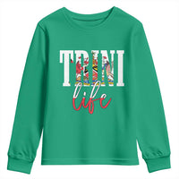 Trini Life Youth Sweatshirt Trinidad and Tobago Flag Caribbean Souvenir - Wonder Print Shop