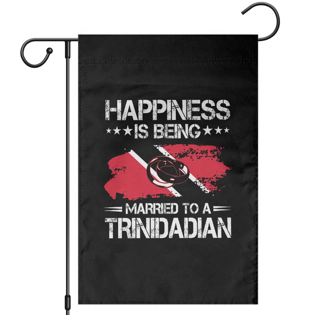 Happiness Is Being Married to a Trinidadian Garden Flag Trinidad & Tobago Flag Couples Gift - Wonder Print Shop