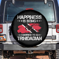 Happiness Is Being Married to a Trinidadian Spare Tire Cover Trinidad & Tobago Flag Couples Gift - Wonder Print Shop