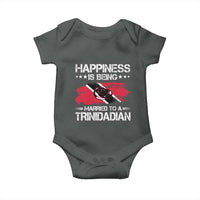 Happiness Is Being Married to a Trinidadian Baby Onesie Trinidad & Tobago Flag Couples Gift - Wonder Print Shop