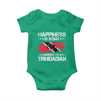 Happiness Is Being Married to a Trinidadian Baby Onesie Trinidad & Tobago Flag Couples Gift - Wonder Print Shop
