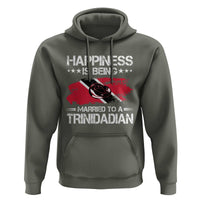 Happiness Is Being Married to a Trinidadian Hoodie Trinidad & Tobago Flag Couples Gift - Wonder Print Shop