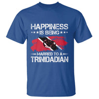 Happiness Is Being Married to a Trinidadian T Shirt Trinidad & Tobago Flag Couples Gift - Wonder Print Shop