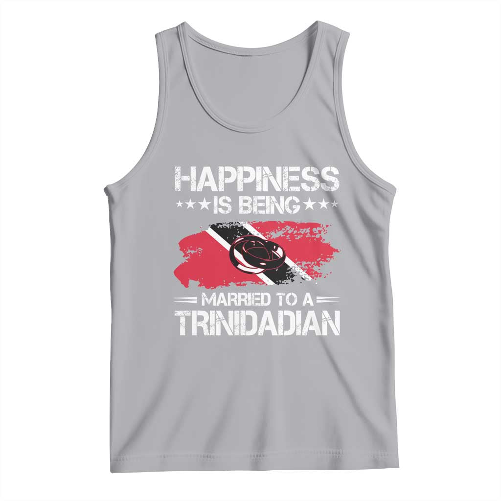 Happiness Is Being Married to a Trinidadian Tank Top Trinidad & Tobago Flag Couples Gift - Wonder Print Shop