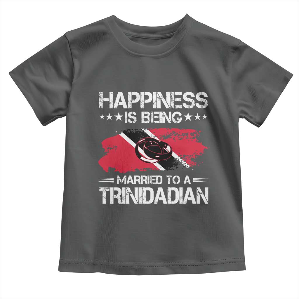 Happiness Is Being Married to a Trinidadian Toddler T Shirt Trinidad & Tobago Flag Couples Gift - Wonder Print Shop