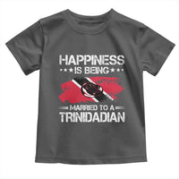 Happiness Is Being Married to a Trinidadian Toddler T Shirt Trinidad & Tobago Flag Couples Gift - Wonder Print Shop