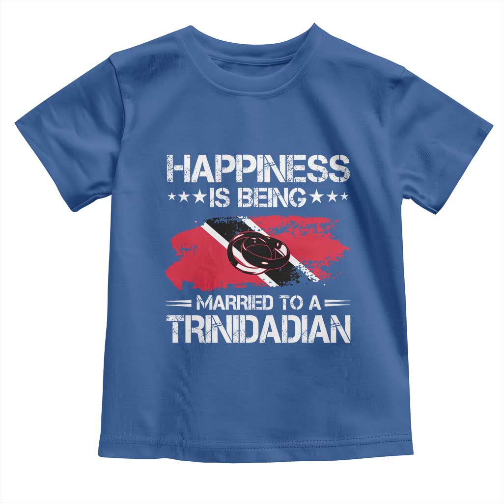 Happiness Is Being Married to a Trinidadian Toddler T Shirt Trinidad & Tobago Flag Couples Gift - Wonder Print Shop