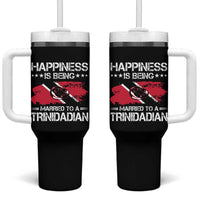 Happiness Is Being Married to a Trinidadian Tumbler With Handle Trinidad & Tobago Flag Couples Gift - Wonder Print Shop