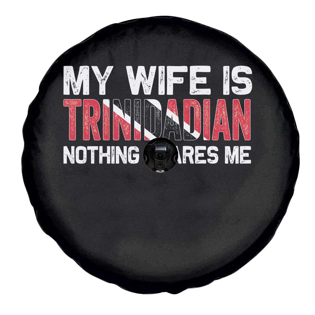 My Wife Is Trinidadian Nothing Scares Me Puerto Rican Spare Tire Cover Funny Trinidad & Tobago Husband Gift - Wonder Print Shop