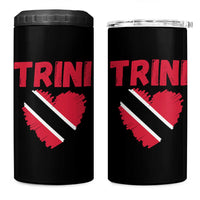 Trini Pride 4 in 1 Can Cooler Tumbler Trinidad and Tobago Heart Flag Caribbean Roots - Wonder Print Shop
