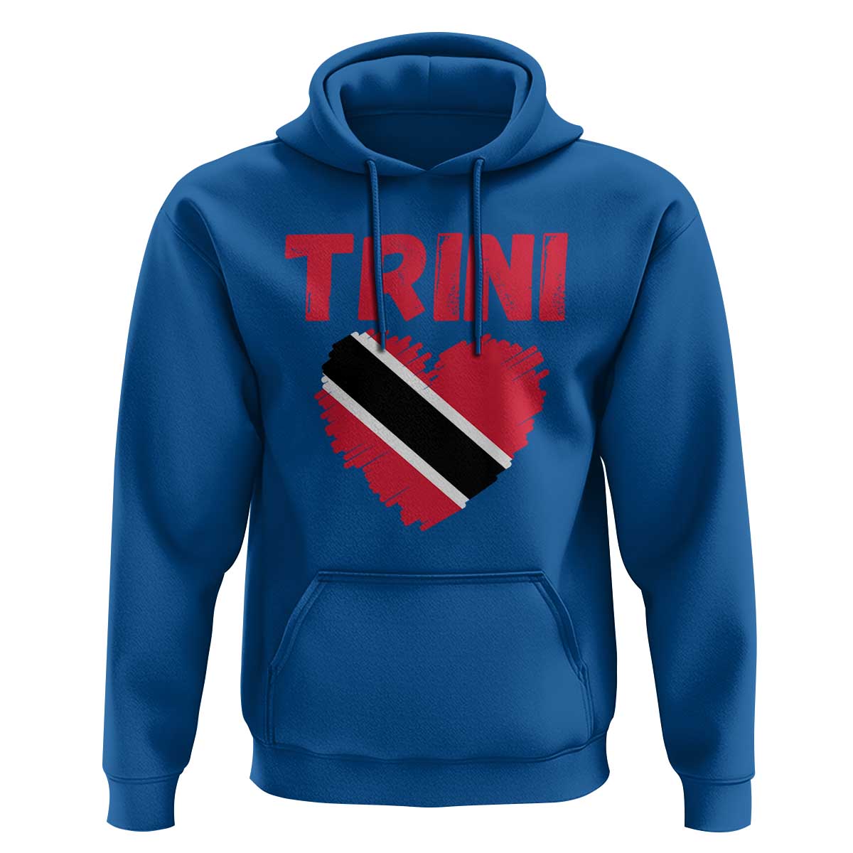 Trini Pride Hoodie Trinidad and Tobago Heart Flag Caribbean Roots - Wonder Print Shop