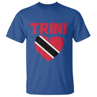Trini Pride T Shirt Trinidad and Tobago Heart Flag Caribbean Roots - Wonder Print Shop