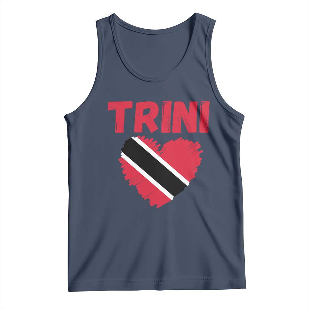Trini Pride Tank Top Trinidad and Tobago Heart Flag Caribbean Roots - Wonder Print Shop
