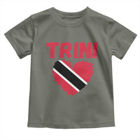 Trini Pride Toddler T Shirt Trinidad and Tobago Heart Flag Caribbean Roots - Wonder Print Shop