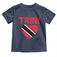 Trini Pride Toddler T Shirt Trinidad and Tobago Heart Flag Caribbean Roots - Wonder Print Shop