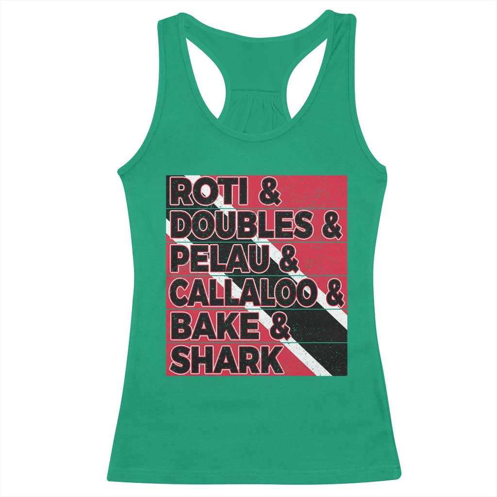 Trini Pride Racerback Tank Top Trinidad and Tobago National Food - Wonder Print Shop