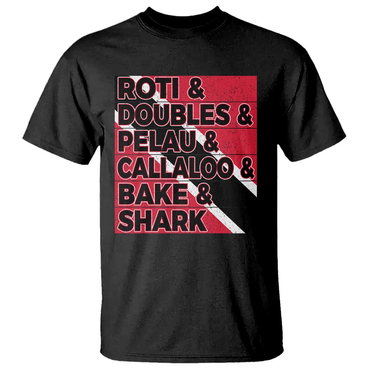 Trini Pride T Shirt Trinidad and Tobago National Food - Wonder Print Shop