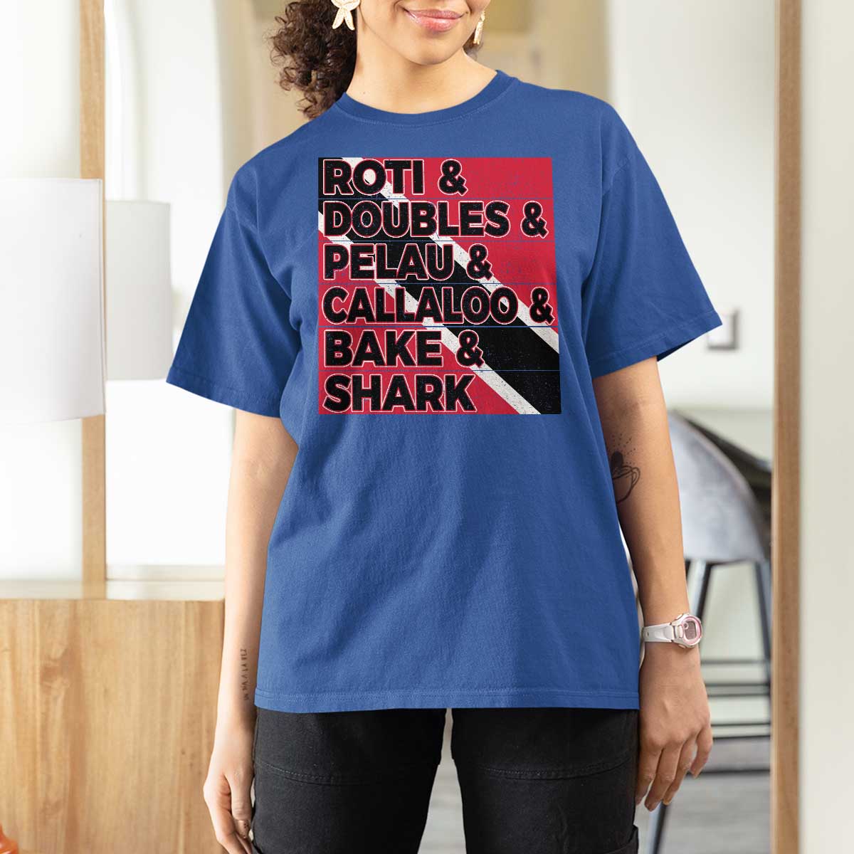 Trini Pride T Shirt For Women Trinidad and Tobago National Food - Wonder Print Shop