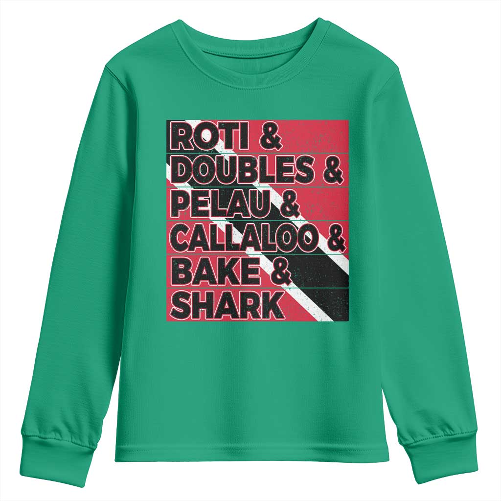 Trini Pride Youth Sweatshirt Trinidad and Tobago National Food - Wonder Print Shop