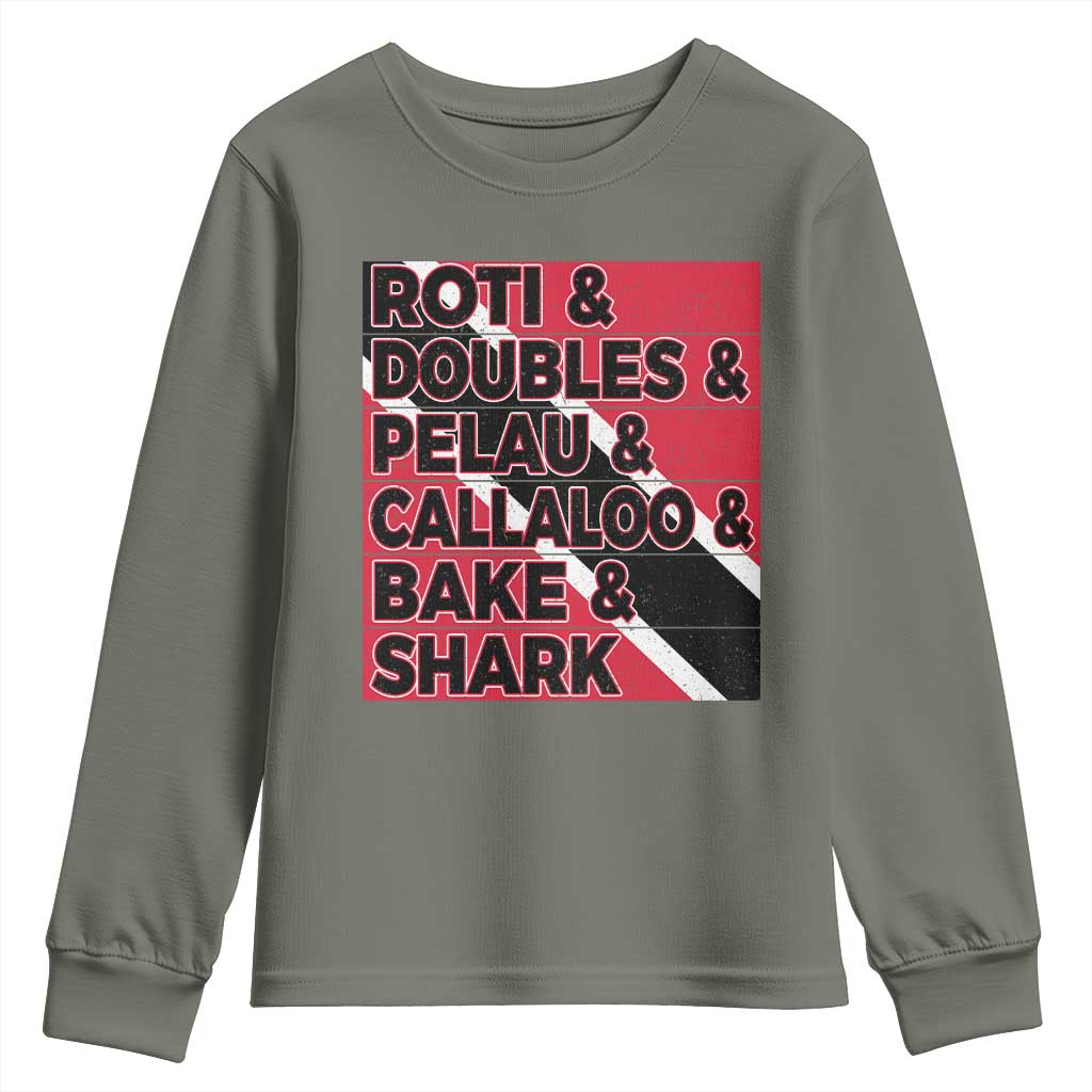 Trini Pride Youth Sweatshirt Trinidad and Tobago National Food - Wonder Print Shop