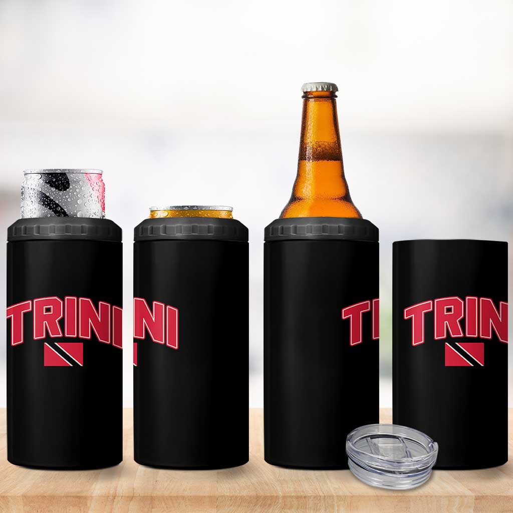 Trinidad and Tobago Flag 4 in 1 Can Cooler Tumbler Trini Pride Vintage - Wonder Print Shop