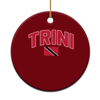 Trinidad and Tobago Flag Ceramic Ornament Trini Pride Vintage - Wonder Print Shop