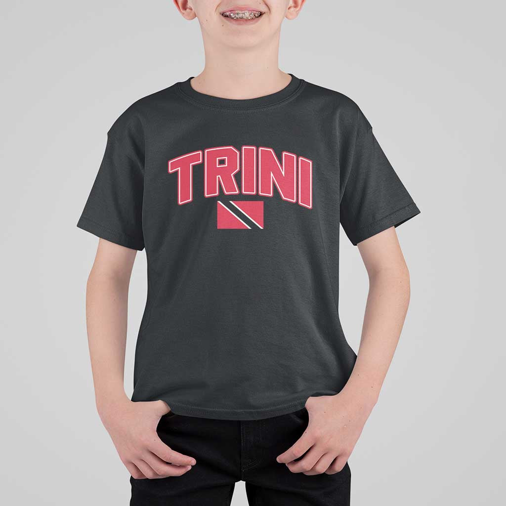 Trinidad and Tobago Flag T Shirt For Kid Trini Pride Vintage - Wonder Print Shop