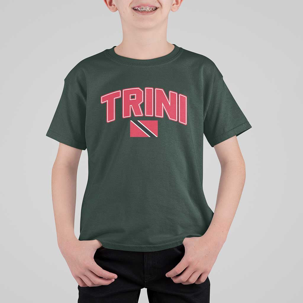 Trinidad and Tobago Flag T Shirt For Kid Trini Pride Vintage - Wonder Print Shop