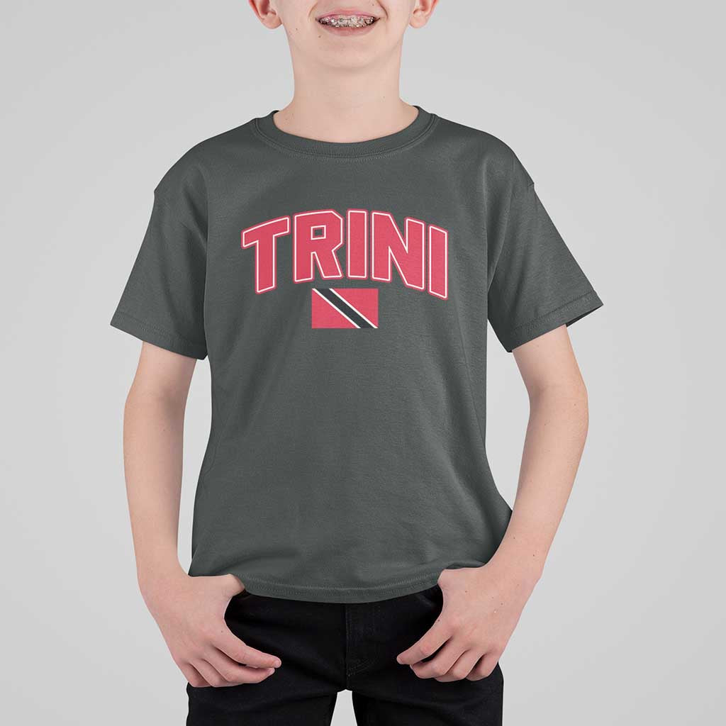 Trinidad and Tobago Flag T Shirt For Kid Trini Pride Vintage - Wonder Print Shop