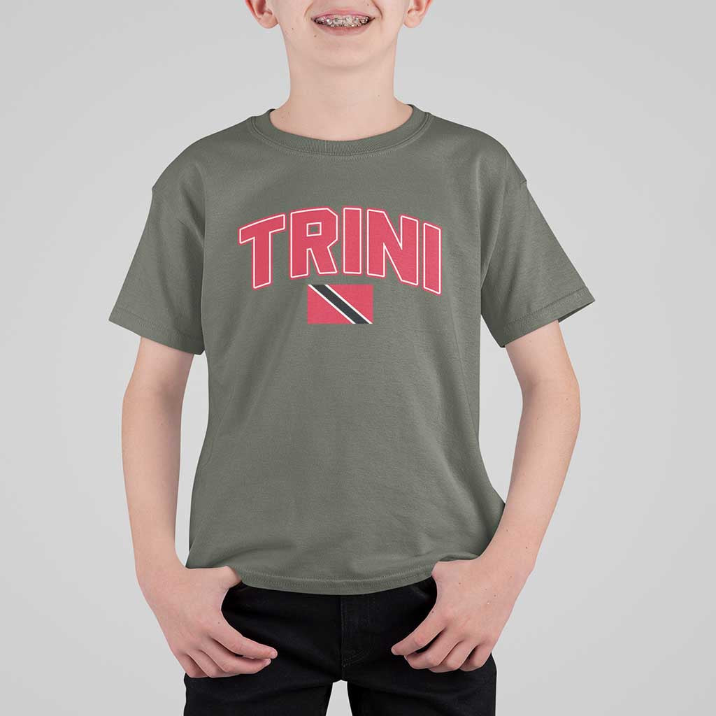Trinidad and Tobago Flag T Shirt For Kid Trini Pride Vintage - Wonder Print Shop