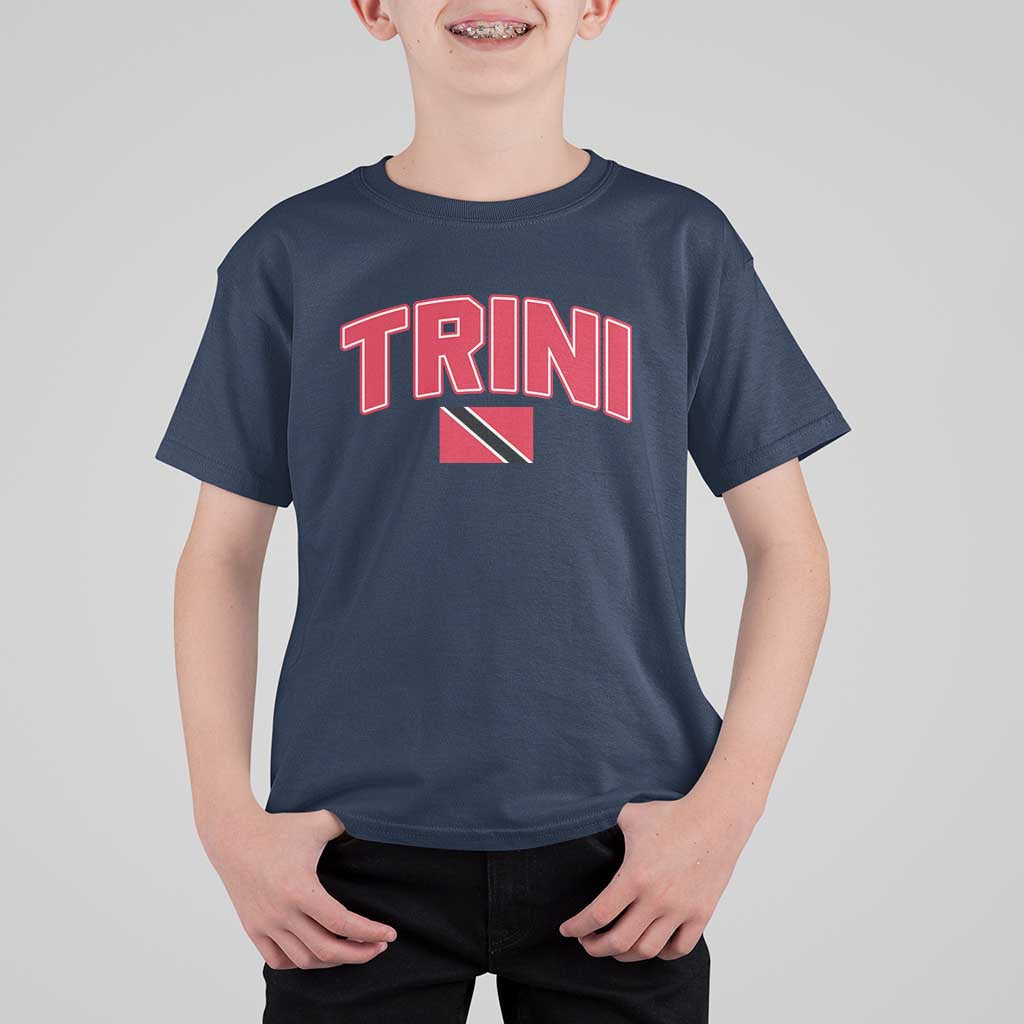 Trinidad and Tobago Flag T Shirt For Kid Trini Pride Vintage - Wonder Print Shop