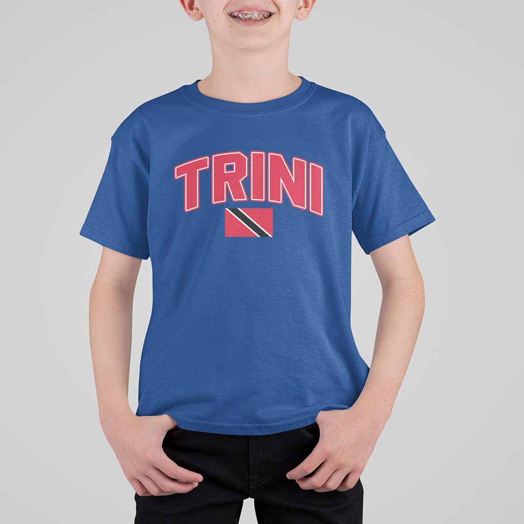 Trinidad and Tobago Flag T Shirt For Kid Trini Pride Vintage - Wonder Print Shop