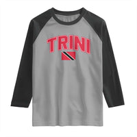 Trinidad and Tobago Flag Raglan Shirt Trini Pride Vintage - Wonder Print Shop