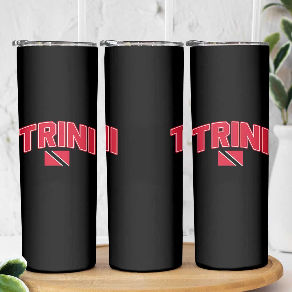Trinidad and Tobago Flag Skinny Tumbler Trini Pride Vintage - Wonder Print Shop