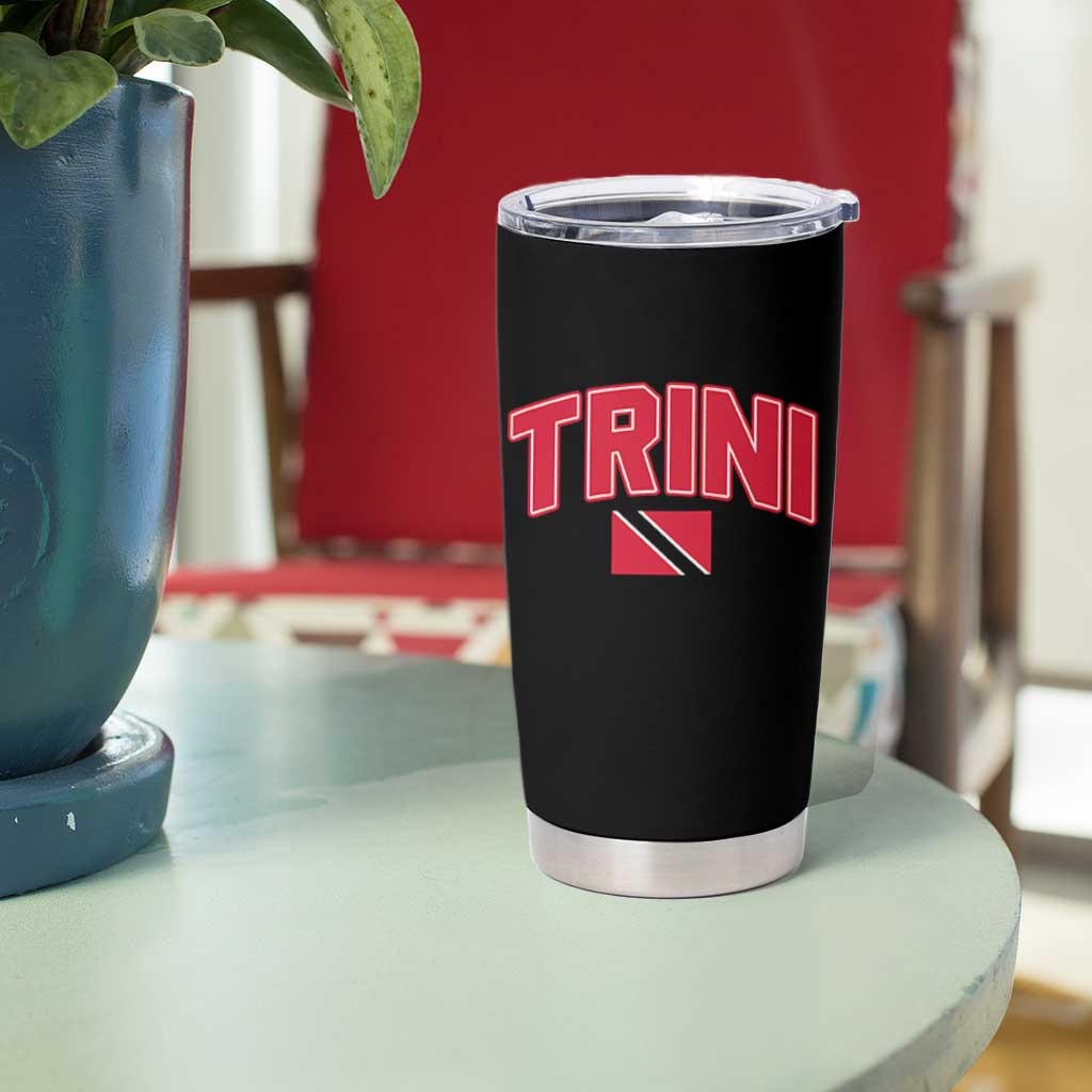 Trinidad and Tobago Flag Tumbler Cup Trini Pride Vintage - Wonder Print Shop