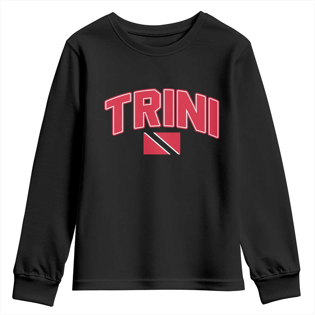 Trinidad and Tobago Flag Youth Sweatshirt Trini Pride Vintage - Wonder Print Shop