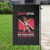 Trini Gyul Garden Flag Funny Trinidadian Girl Afro Island Girls Caribbean - Wonder Print Shop